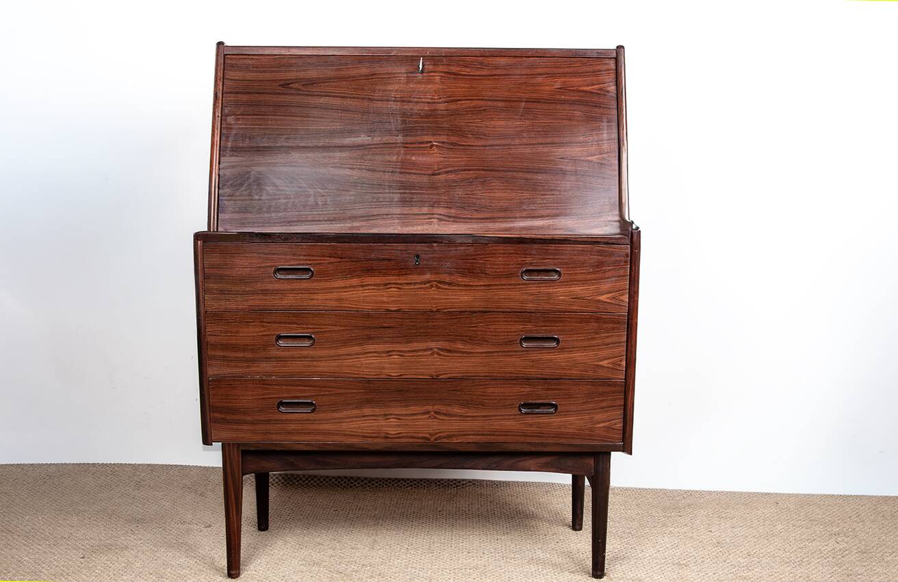 Danish secretary in rosewood model 37 by Arne Wahl Iversen 1960.