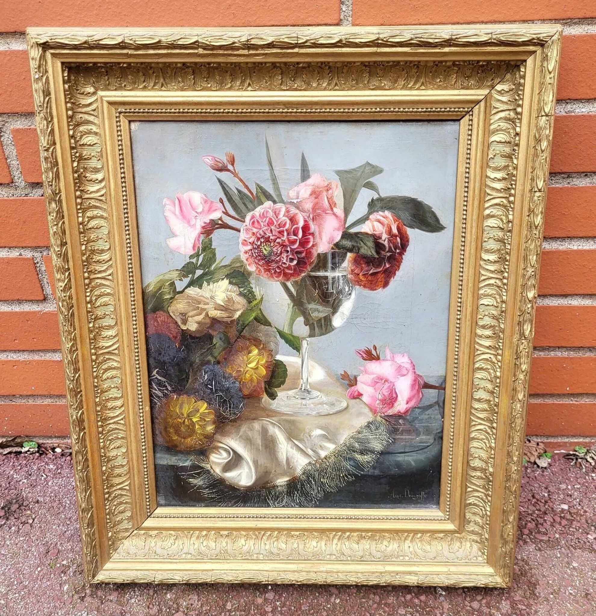 "Bouquet of Pink Roses" Contemporary Oil Painting on Canvas
