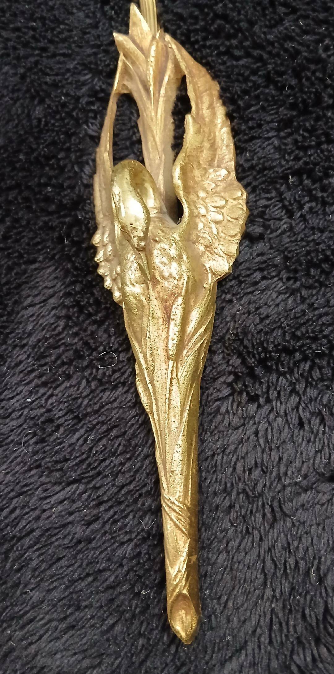 bronze wall light by Charles Ranc Cygne