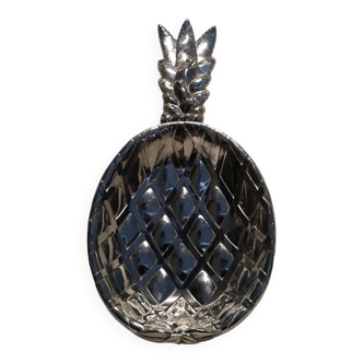 Silver metal pineapple bowl