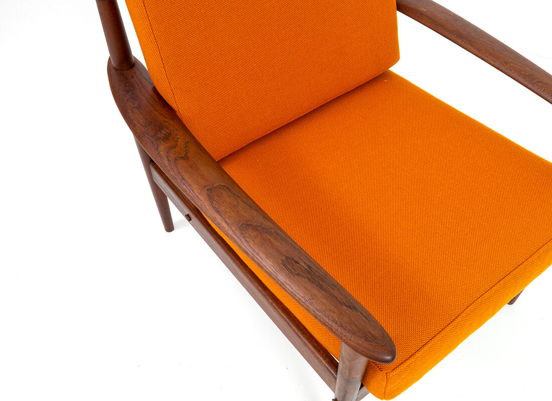 Teak armchair by Grete Jalk for Poul Jeppesen