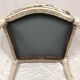 Louis XVI style armchair in white lacquered wood, 19th century