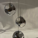 Suspension chrome metal eyeball