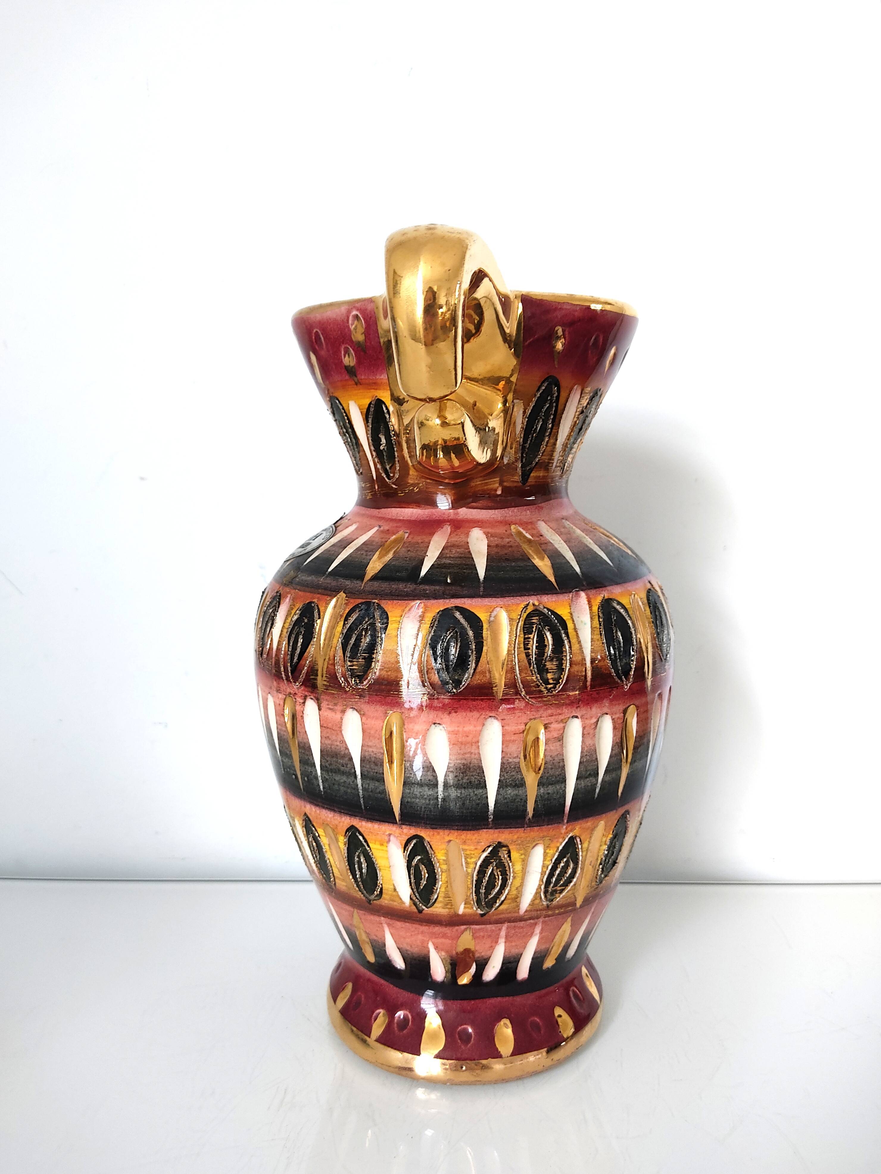 H.Bequet vase Smyrna decor bird shape