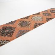 3x12 Oriental Orange Persian Runner Rug, 89x384Cm
