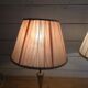 Paire de lampes style art deco en métal argenté