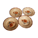 "Digoin Sarreguemines" soup plate service