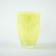 Lemon-coloured glass vase, Danish design, 1970s, made in Denmark