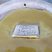 Albert Ferlay Vallauris ceramic bottle coaster 50s 60s