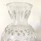 Vase haut vintage en verre moulé