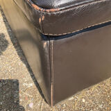 Incanto Italy modular corner sofa in brown leather