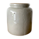 Large white sandstone mustard pot, 5L