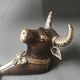 Bronze patinated metal bull wall hook