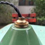 2 suspensions with enamelled sheet metal cones