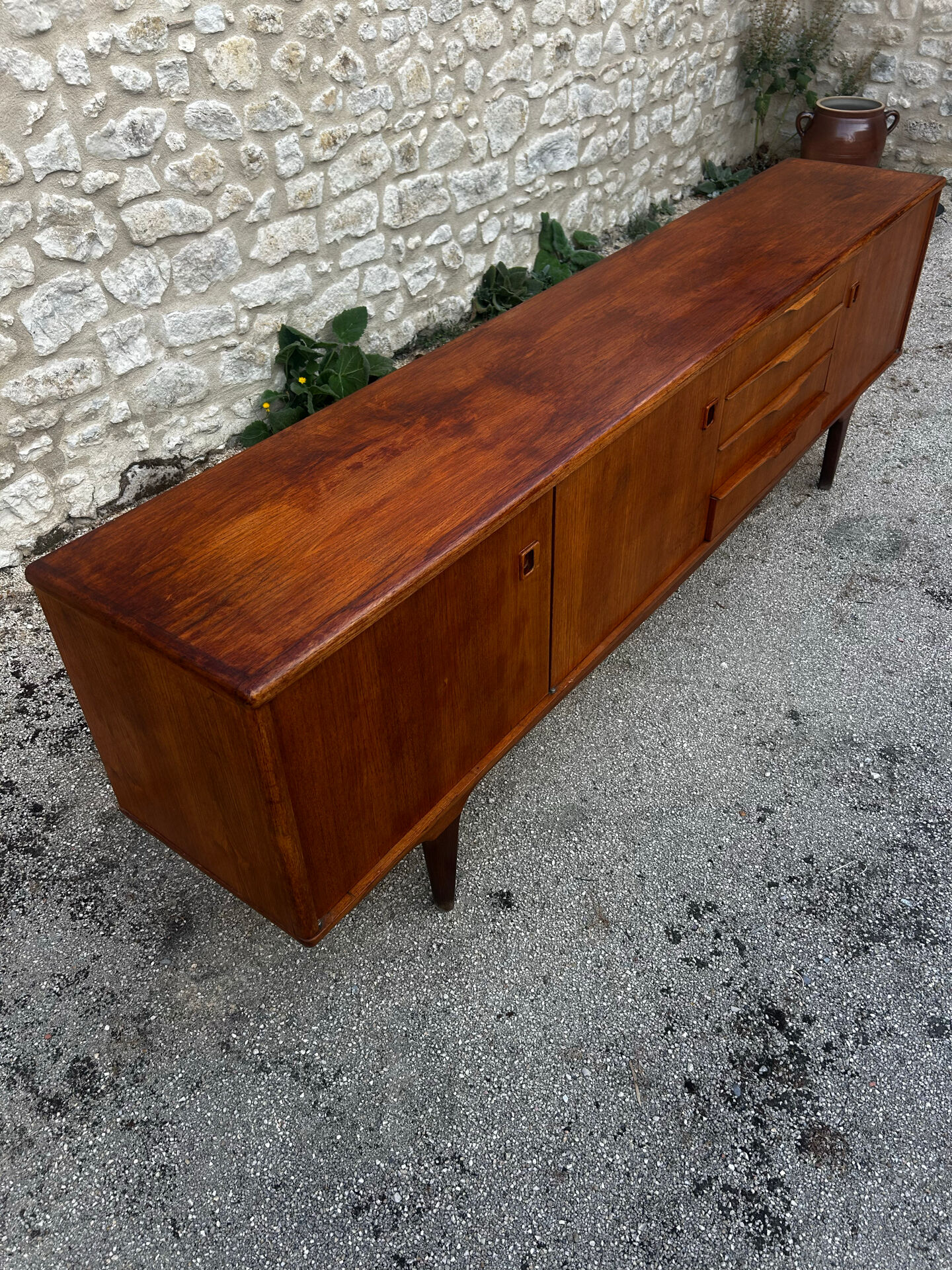 Vintage Scandinavian sideboard - 250 cm