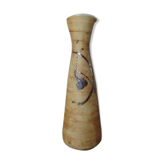 Sandstone vase "pottery of la colombe" Vallauris 50 60
