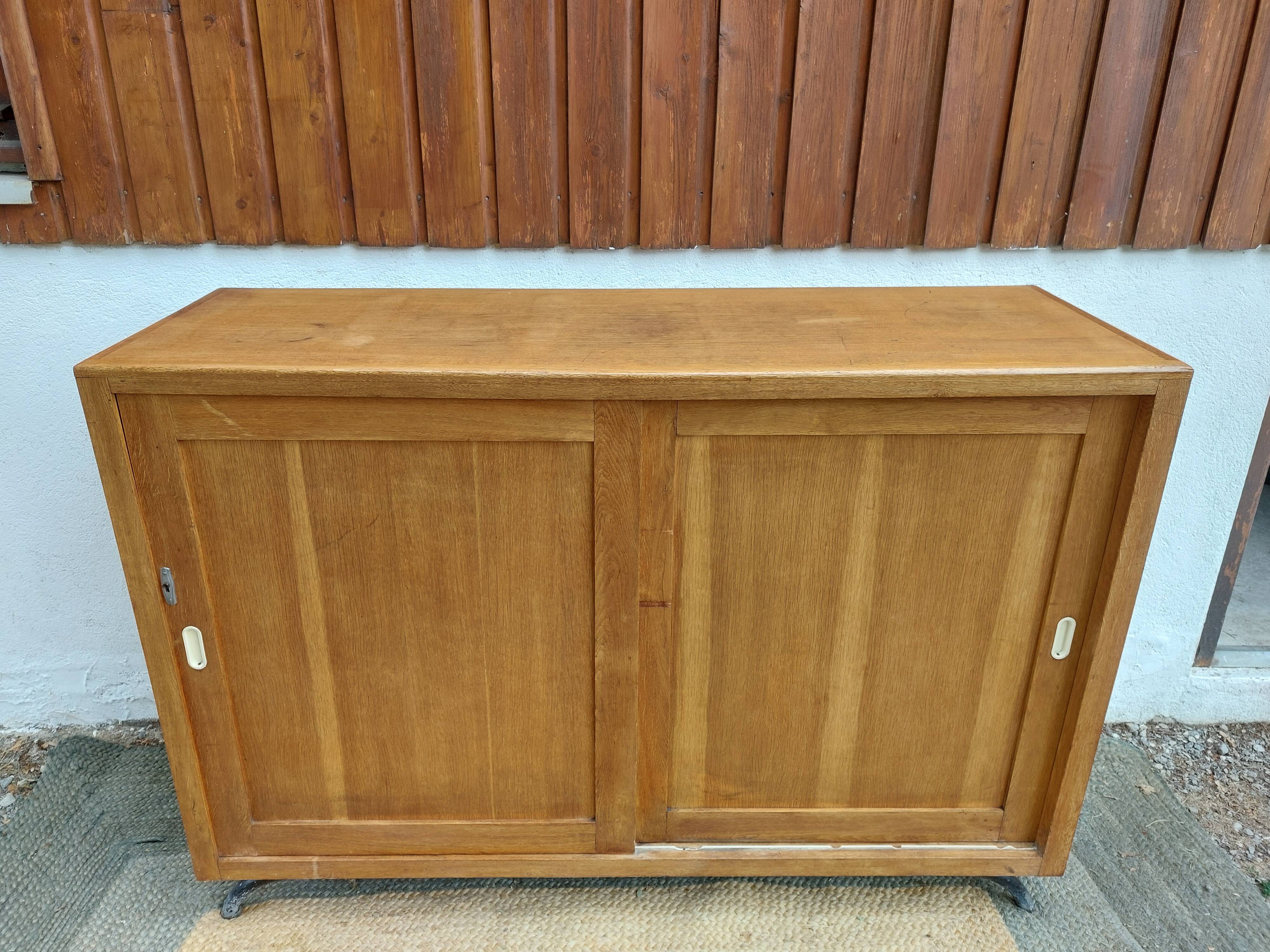 Sideboard, sliding doors, 1970s vintage