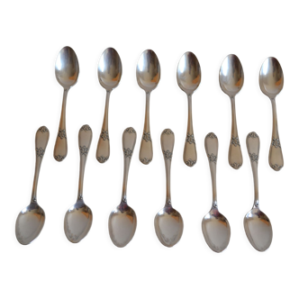 12 spoons a cafe metal argente orfevre frionnet francois Louis XV