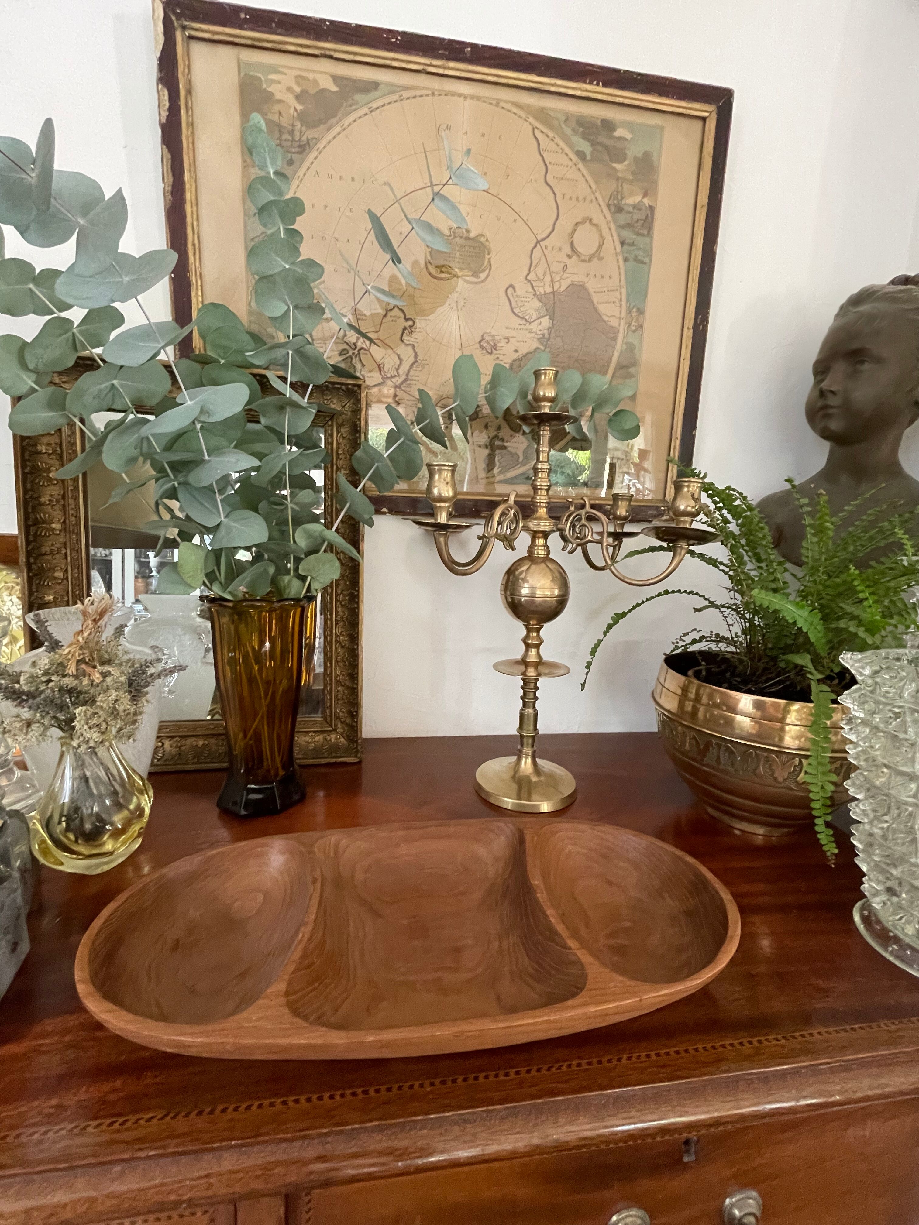 Plateau en bois vintage 41,5cm