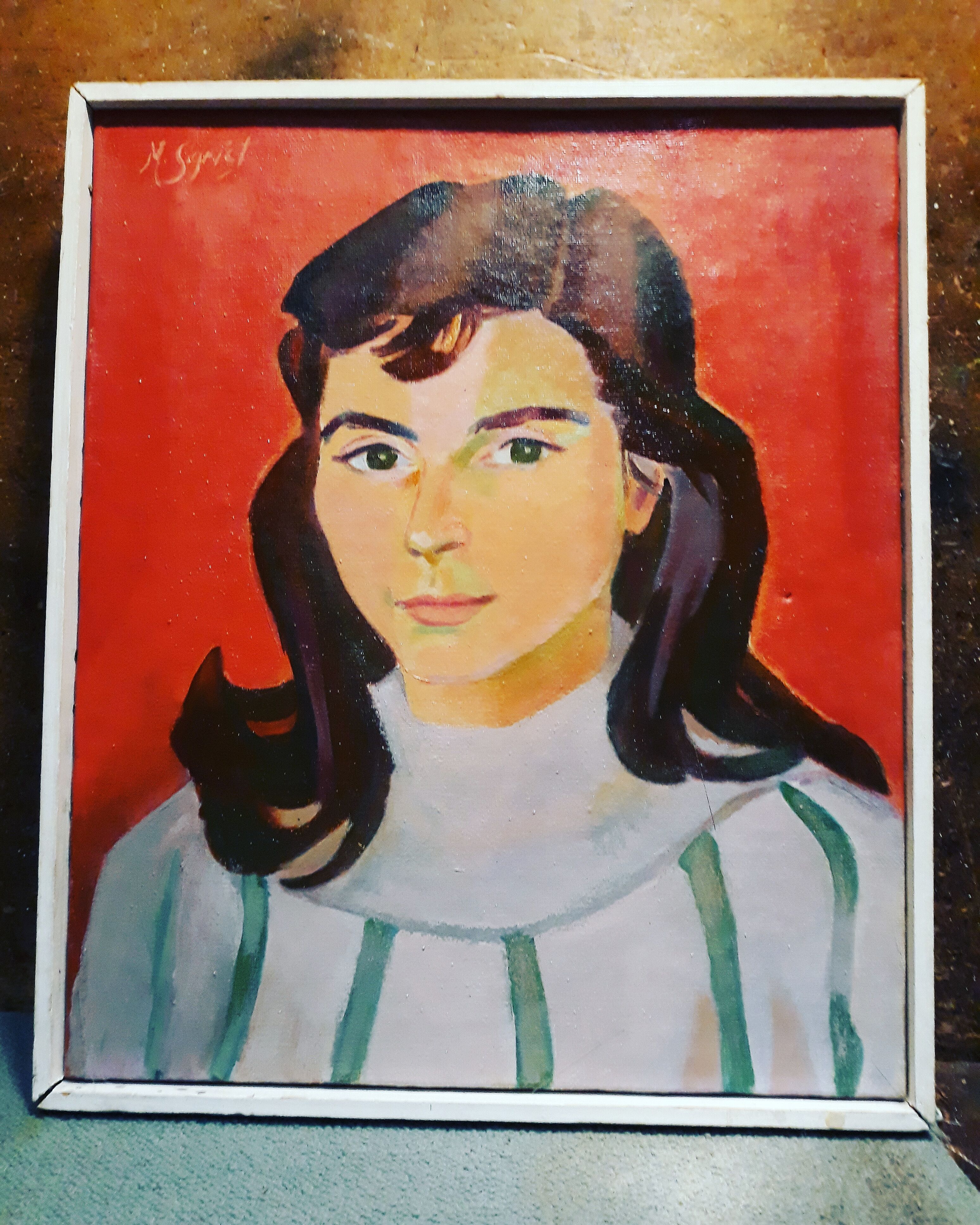 Portrait young girl Mid century