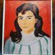 Portrait jeune fille mid century