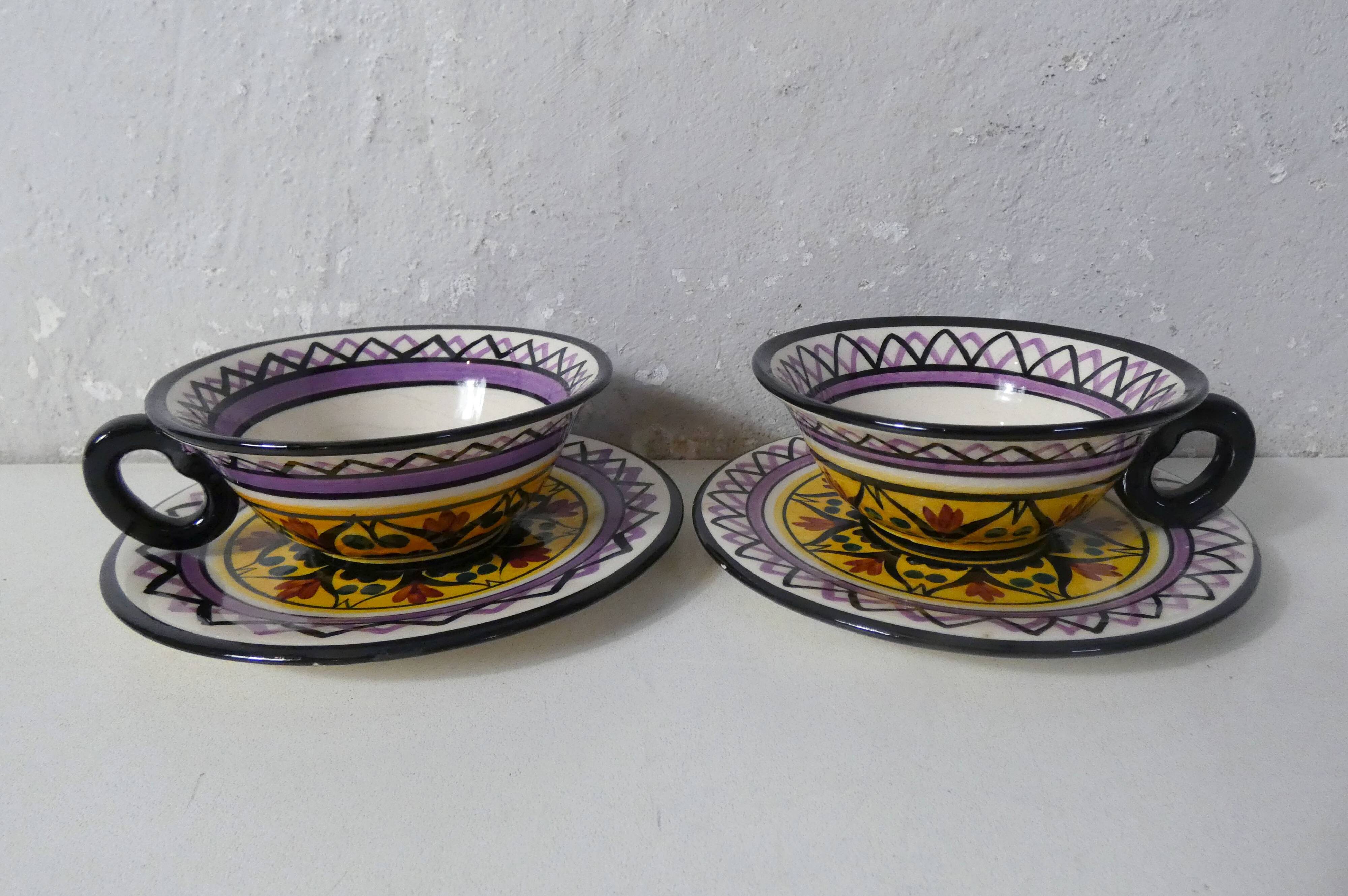 2 old Saint Jean de Bretagne cups