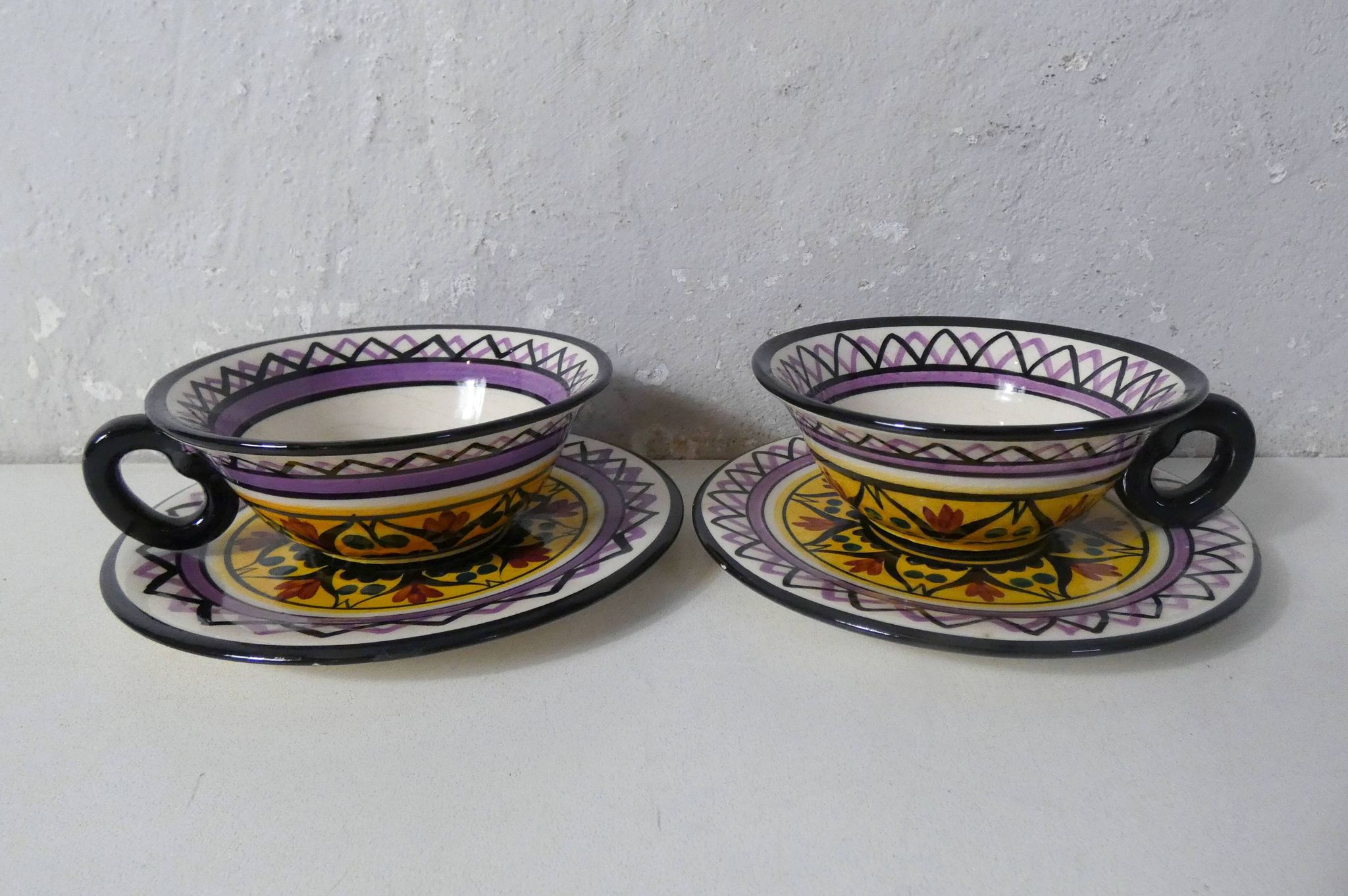 2 anciennes tasses Saint Jean de Bretagne