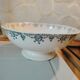 Old bowl in pedestic tiles