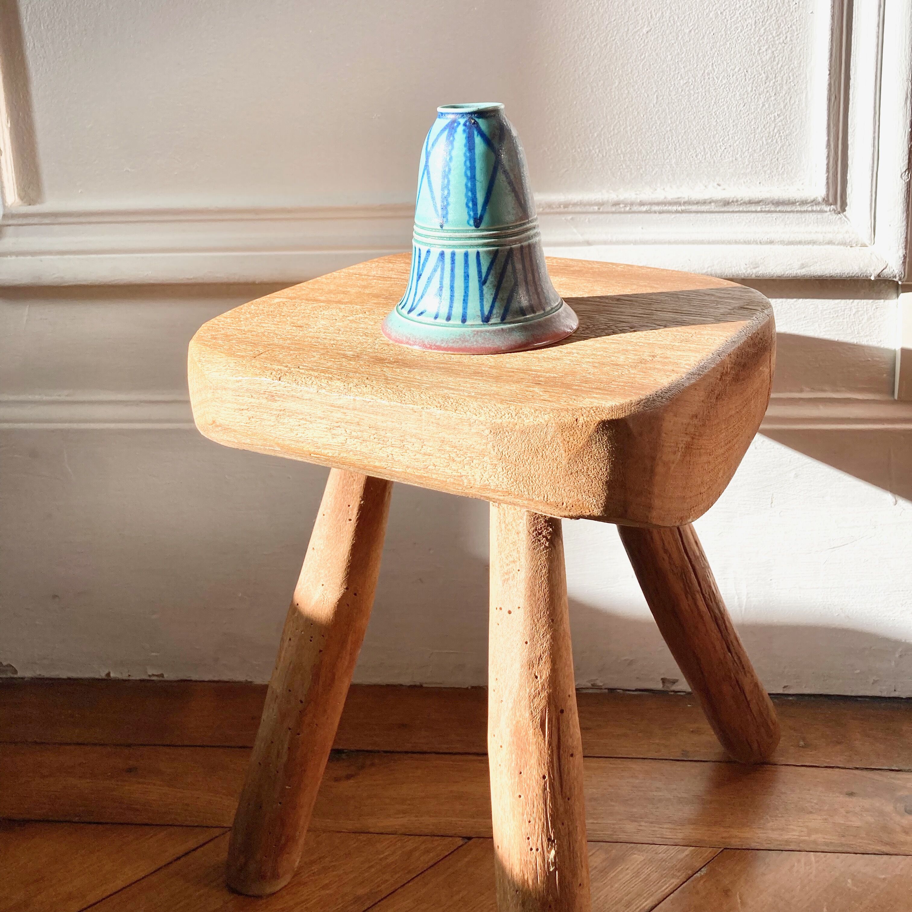 Stoneware candle holder