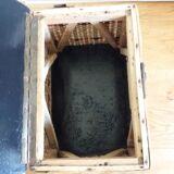 Fishing storage chest wicker fisherman's stool