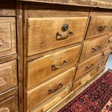 Old oak workshop drawer unit