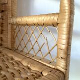 Vintage rattan shelf