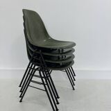 Fiberglass DSS Stacking Chairs by Ray & Charles Eames for Herman Miller, 19