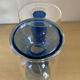 Duo of blown glass vases in Scandinavian style