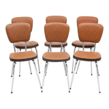 Set of 6 vintage kitchen chairs, 1970