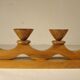 Chandelier en bois, artisanat vintage