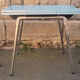 Blue formica set Jafae and its 4 vintage chairs, 70s