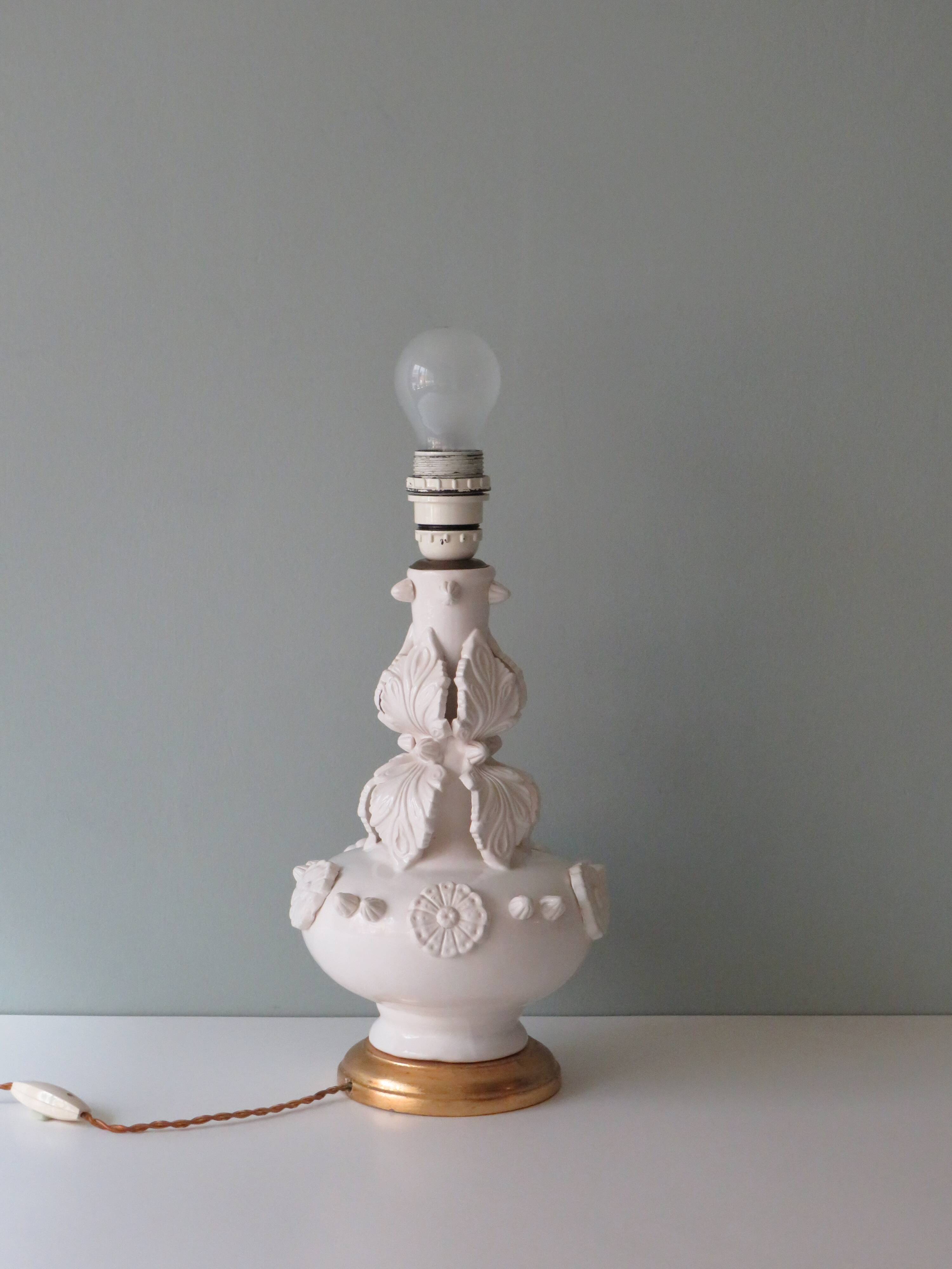 Bondia Manises Spain lamp base from the 1950s-1960s