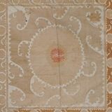 Vintage Turkish hand-knotted rug 141x146 cm