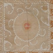 Vintage Turkish hand-knotted rug 141x146 cm