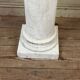 Pair of Carrara marble columns, 214 cm high, circa 1880