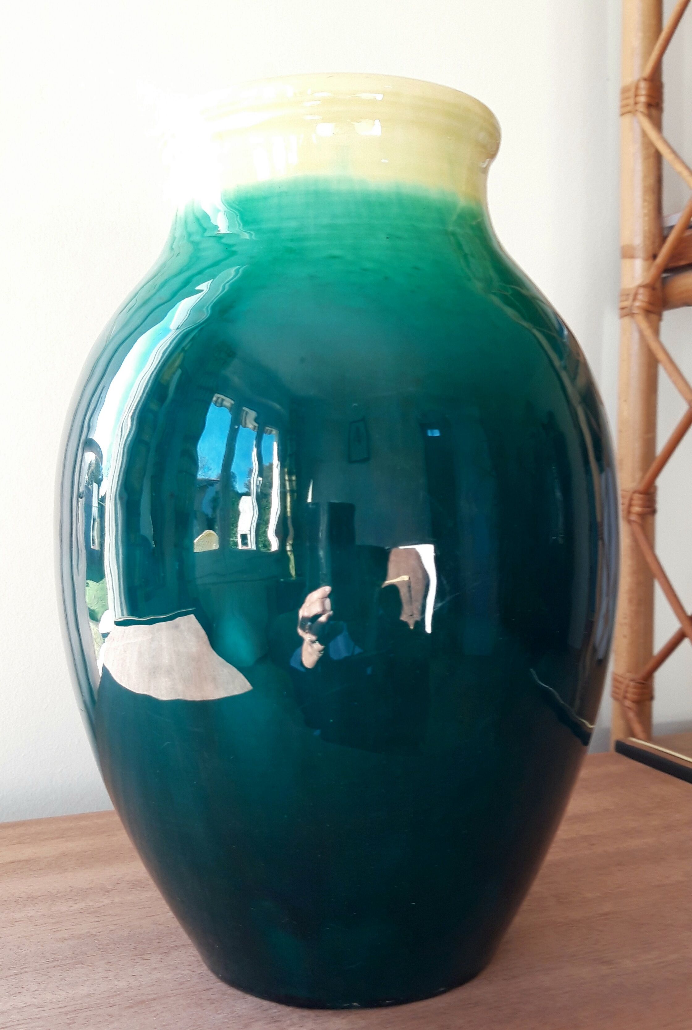 Ceramic vase signed Accolay 1960