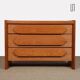 Vintage solid elm chest of drawers, 1980