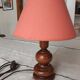Lampe à poser en bois tourné