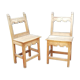 Paire de chaises rustiques vintage