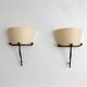 Pair of bronze wall lights