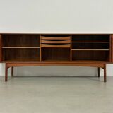 Danish teak tambour door Sideboard by Bernt Petersen 60s