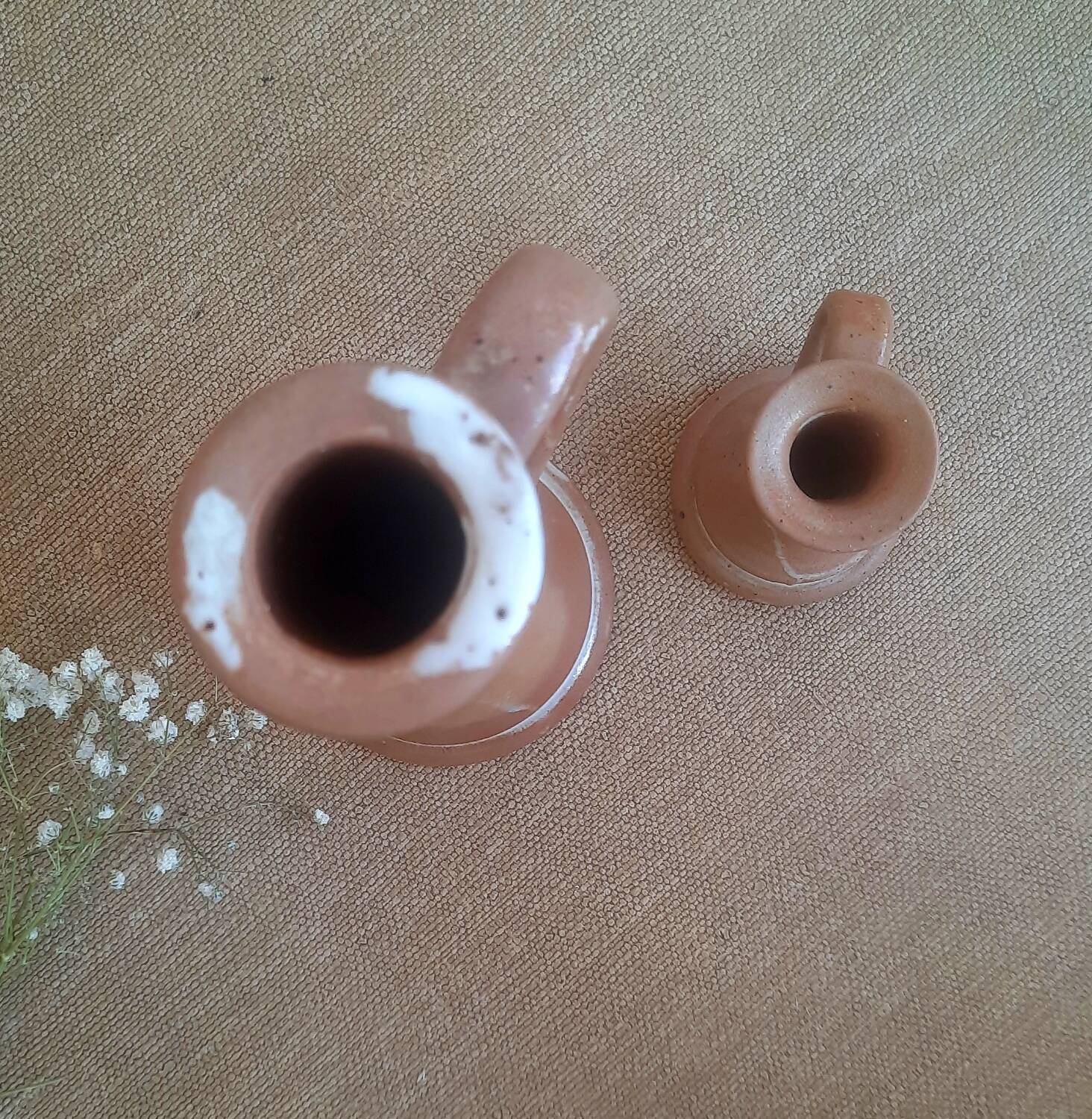 Stoneware candle holder