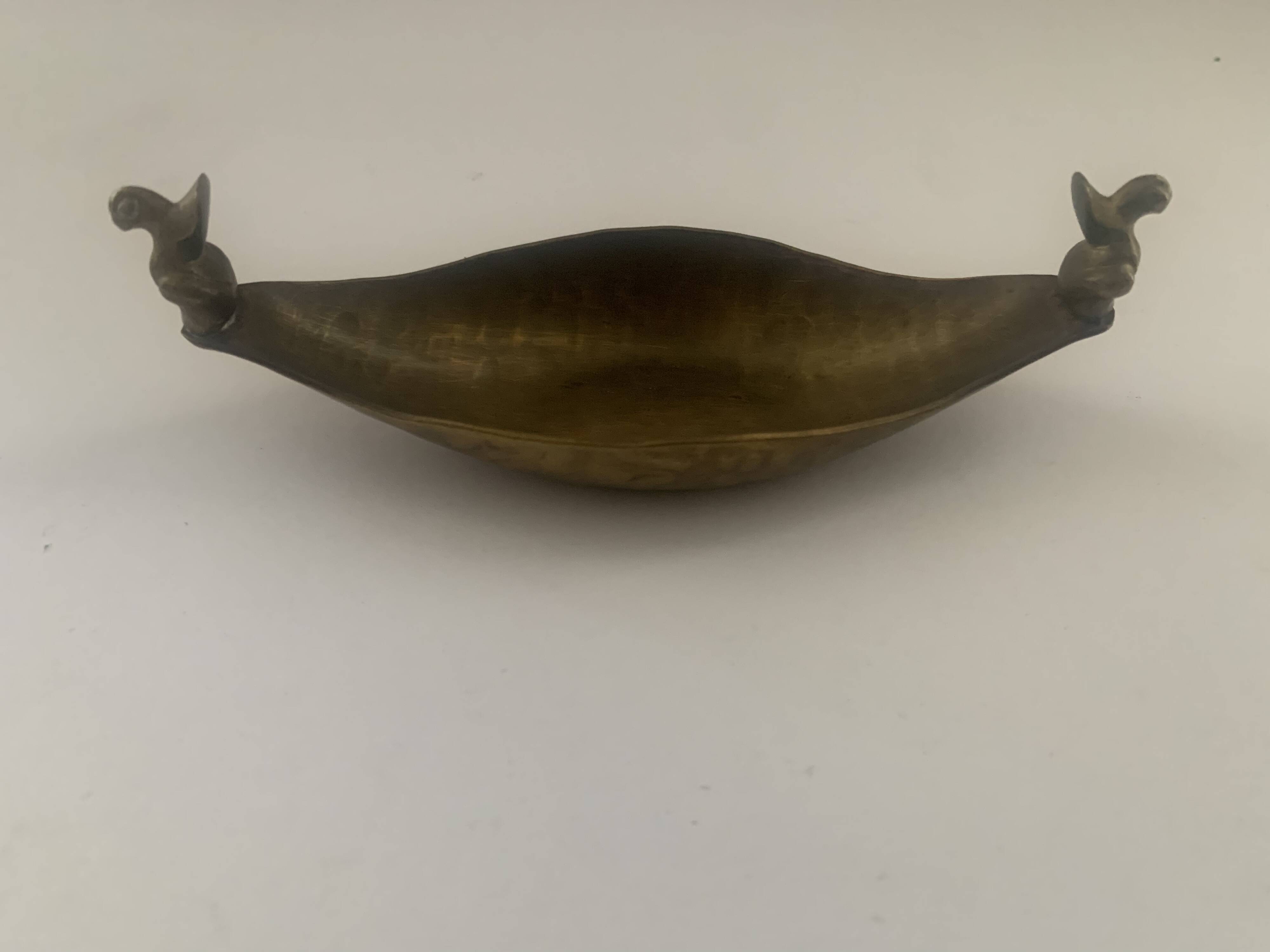 Schale Dish Tray Mod. 520 Georg von Mendelssohn Dresden Hellerau Art Birds