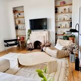 Table basse en travertin "Œil" Roche Bobois